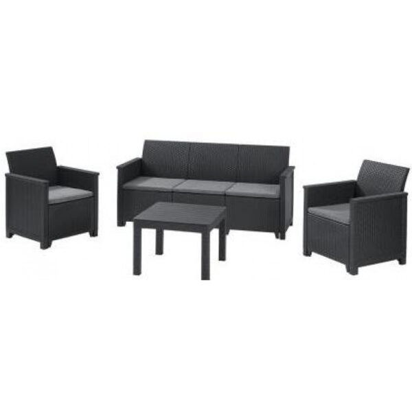 cu 246150 elodie 3 seater sofa set with classic table grafit   copy