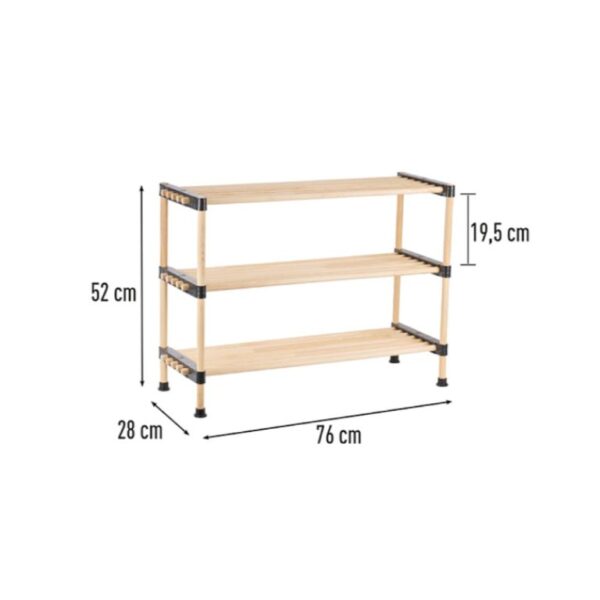 Višenamenska drvena polica 76x28x52 cm SEO-8162