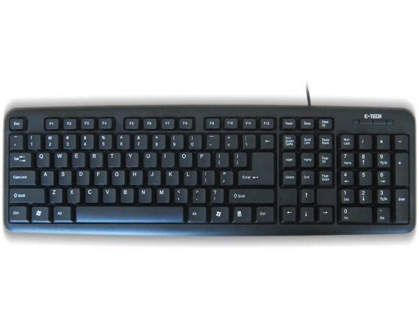 ETECH Crna Tastatura E-5050 USB US